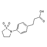 3-[4-(1,1-dioxo-1$l^{6},2-thiazolidin-2-yl)phenyl]propanoic acid