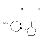 1-(2-aminocyclopentyl)piperidin-4-ol dihydrochloride