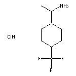 1-[4-(trifluoromethyl)cyclohexyl]ethan-1-amine hydrochloride