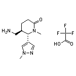 rac-(5R,6S)-5-(aminomethyl)-1-methyl-6-(1-methyl-1H-pyrazol-4-yl)piperidin-2-one, trifluoroacetic acid