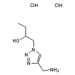 1-[4-(aminomethyl)-1H-1,2,3-triazol-1-yl]butan-2-ol dihydrochloride