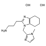 3-{1-[(1-methyl-1H-imidazol-2-yl)methyl]-4,5,6,7-tetrahydro-1H-1,3-benzodiazol-2-yl}propan-1-amine dihydrochloride