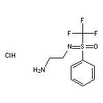 (2-aminoethyl)[oxo(phenyl)(trifluoromethyl)-$l^{6}-sulfanylidene]amine hydrochloride