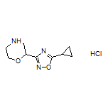 2-(5-Cyclopropyl-1,2,4-oxadiazol-3-yl)morpholine Hydrochloride