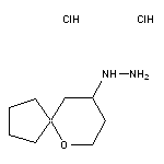 6-oxaspiro[4.5]decan-9-ylhydrazine dihydrochloride