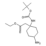 ethyl 2-(4-amino-1-{[(tert-butoxy)carbonyl]amino}cyclohexyl)acetate