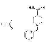 1-benzylpiperidine-4-carboximidamide, acetic acid