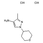 3-methyl-1-(oxan-4-yl)-1H-pyrazol-4-amine dihydrochloride