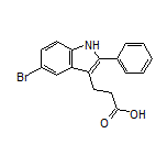 3-(5-Bromo-2-phenyl-3-indolyl)propanoic Acid