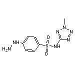 4-hydrazinyl-N-(2-methyl-2H-1,2,3,4-tetrazol-5-yl)benzene-1-sulfonamide