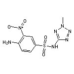 4-amino-N-(2-methyl-2H-1,2,3,4-tetrazol-5-yl)-3-nitrobenzene-1-sulfonamide