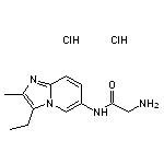 2-amino-N-{3-ethyl-2-methylimidazo[1,2-a]pyridin-6-yl}acetamide dihydrochloride