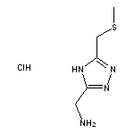 {5-[(methylsulfanyl)methyl]-4H-1,2,4-triazol-3-yl}methanamine hydrochloride