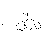 3,4-dihydrospiro[1-benzopyran-2,1’-cyclobutane]-4-amine hydrochloride