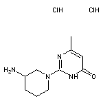 2-(3-aminopiperidin-1-yl)-6-methyl-3,4-dihydropyrimidin-4-one dihydrochloride