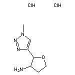 2-(1-methyl-1H-1,2,3-triazol-4-yl)oxolan-3-amine dihydrochloride