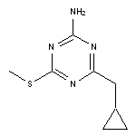 4-(cyclopropylmethyl)-6-(methylsulfanyl)-1,3,5-triazin-2-amine