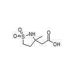 2-(3-Methyl-1,1-dioxidoisothiazolidin-3-yl)acetic Acid