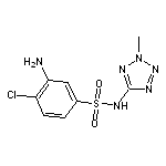 3-amino-4-chloro-N-(2-methyl-2H-1,2,3,4-tetrazol-5-yl)benzene-1-sulfonamide