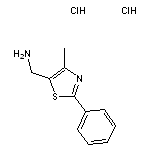 (4-methyl-2-phenyl-1,3-thiazol-5-yl)methanamine dihydrochloride