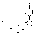 5-fluoro-2-[5-(piperidin-4-ylmethyl)-1,2,4-oxadiazol-3-yl]pyridine hydrochloride