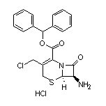 Benzhydryl (6R,7R)-7-Amino-3-(chloromethyl)-8-oxo-5-thia-1-azabicyclo[4.2.0]oct-2-ene-2-carboxylate Hydrochloride