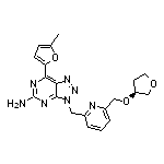 (S)-5-Amino-7-(5-methyl-2-furyl)-3-[[6-[[(3-tetrahydrofuranyl)oxy]methyl]-2-pyridyl]methyl]-3H-[1,2,3]triazolo[4,5-d]pyrimidine