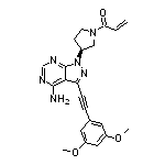 (S)-1-[3-[4-Amino-3-[(3,5-dimethoxyphenyl)ethynyl]-1H-pyrazolo[3,4-d]pyrimidin-1-yl]-1-pyrrolidinyl]-2-propen-1-one