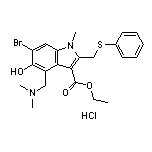 Ethyl 6-Bromo-4-[(dimethylamino)methyl]-5-hydroxy-1-methyl-2-[(phenylthio)methyl]-1H-indole-3-carboxylate Hydrochloride