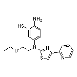 2-Amino-5-[(2-ethoxyethyl)[4-(2-pyridyl)-2-thiazolyl]amino]benzenethiol