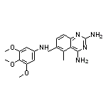 5-Methyl-6-[[(3,4,5-trimethoxyphenyl)amino]methyl]quinazoline-2,4-diamine