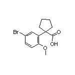 1-(5-Bromo-2-methoxyphenyl)cyclopentanecarboxylic Acid