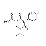 3-(4-Fluorophenyl)-1-isopropyl-2,4-dioxo-1,2,3,4-tetrahydropyrimidine-5-carboxylic Acid