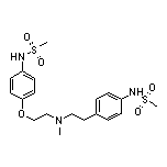 N-[4-[2-[Methyl[2-[4-(methylsulfonamido)phenoxy]ethyl]amino]ethyl]phenyl]methanesulfonamide