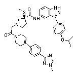 (S)-N-[3-(6-Isopropoxy-3-pyridyl)-5-indazolyl]-1-[2-[4-[4-(1-methyl-1H-1,2,4-triazol-3-yl)phenyl]-5,6-dihydropyridin-1(2H)-yl]-2-oxoethyl]-3-(methylthio)pyrrolidine-3-carboxamide