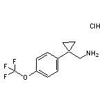 (1-(4-(trifluoromethoxy)phenyl)cyclopropyl)methanamine hydrochloride