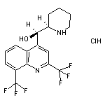 (R*,R*)-(2,8-Bis-trifluoromethyl-quinolin-4-yl)-piperidin-2-yl-methanol hydrochloride