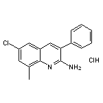 2-Amino-6-chloro-8-methyl-3-phenylquinoline hydrochloride