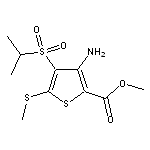 methyl 3-amino-4-(isopropylsulfonyl)-5-(methylthio)thiophene-2-carboxylate