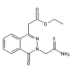 ethyl 2-[3-(2-amino-2-thioxoethyl)-4-oxo-3,4-dihydrophthalazin-1-yl]acetate