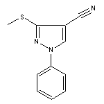 3-(methylthio)-1-phenyl-1H-pyrazole-4-carbonitrile