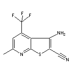 3-amino-6-methyl-4-(trifluoromethyl)thieno[2,3-b]pyridine-2-carbonitrile