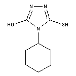 4-cyclohexyl-5-mercapto-4H-1,2,4-triazol-3-ol