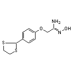 2-[4-(1,3-dithiolan-2-yl)phenoxy]-N’-hydroxyethanimidamide