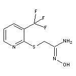 N’-hydroxy-2-{[3-(trifluoromethyl)pyridin-2-yl]thio}ethanimidamide