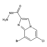 8-bromo-6-chloroimidazo[1,2-a]pyridine-2-carbohydrazide