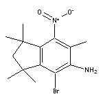 4-bromo-1,1,3,3,6-pentamethyl-7-nitro-2,3-dihydro-1H-inden-5-ylamine