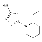 5-(2-ethylpiperidin-1-yl)-1,3,4-thiadiazol-2-amine