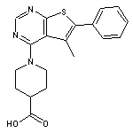 1-(5-methyl-6-phenylthieno[2,3-d]pyrimidin-4-yl)piperidine-4-carboxylic acid