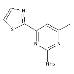 4-methyl-6-(1,3-thiazol-2-yl)pyrimidin-2-amine